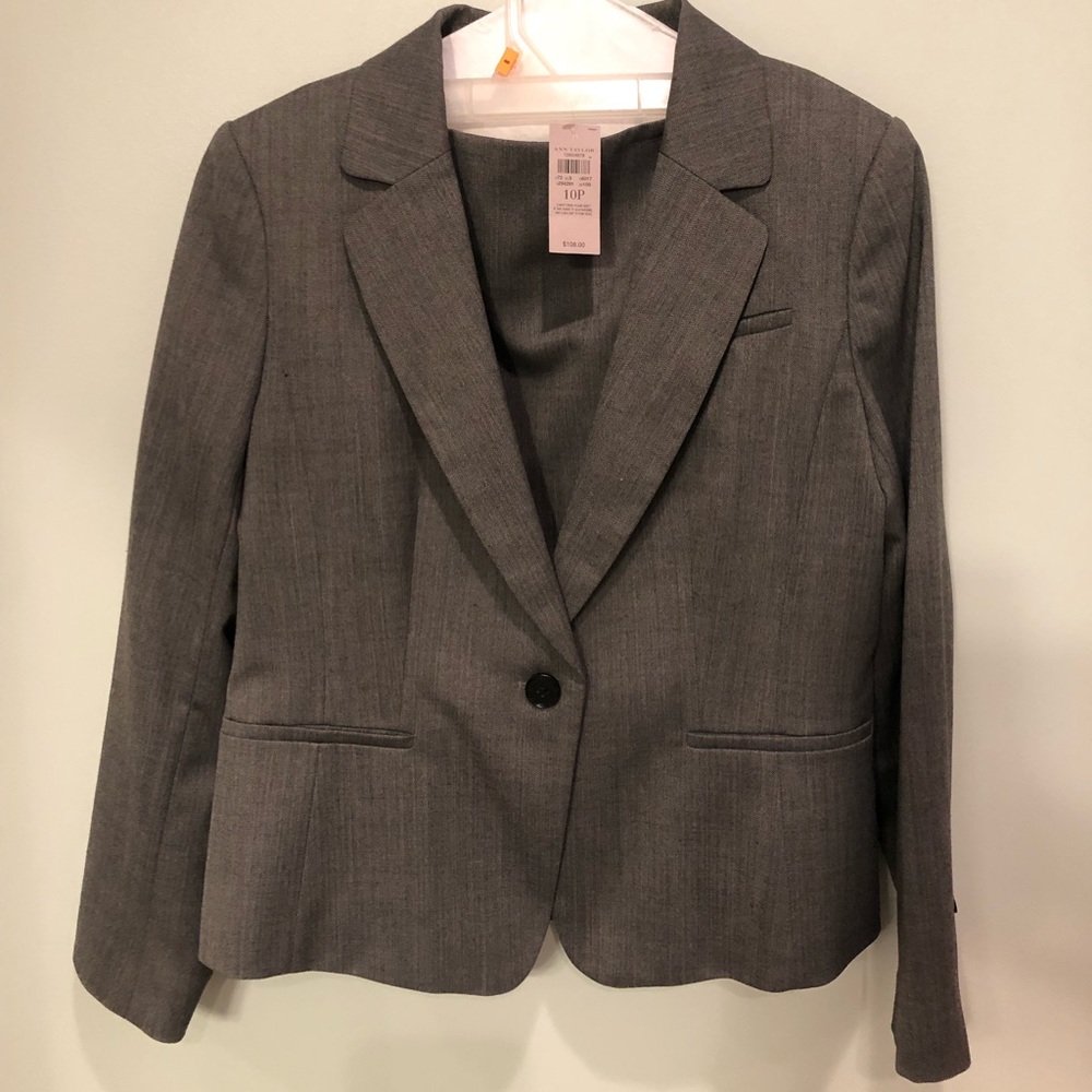 Ann Taylor Loft Skirt Suit skirt 10P jacket 12P